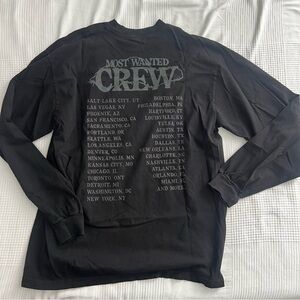 Bad Bunny Most Wanted Crew Long-Sleeve tour tee